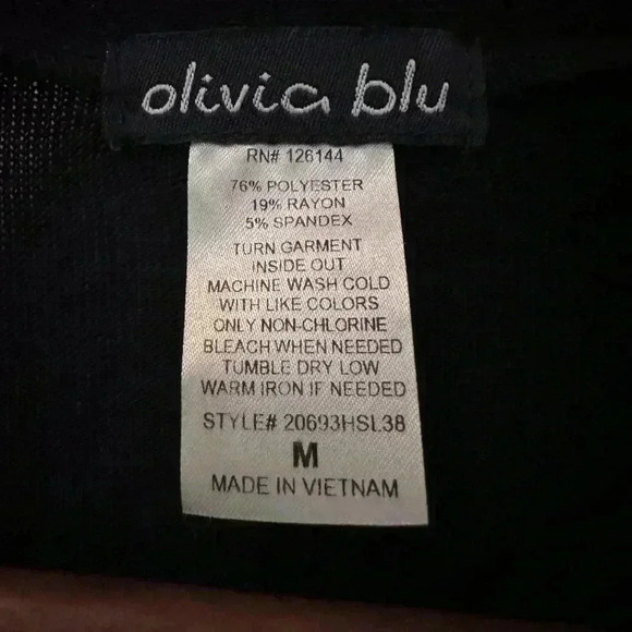 Olivia Blu Women’s Vest / Knee Length Cardigan, size Medium - Picture 4 of 4